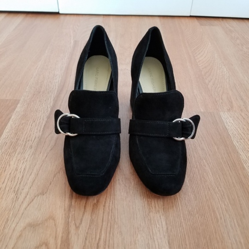Marc Fisher Caila Dress Shoes Black Suede 9M - Picture 3 of 8